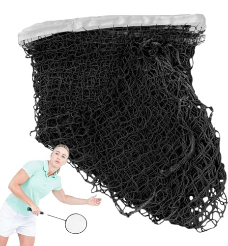 Volleyball Badminton-Netz,Badminton-Netz | Professionelles hochfestes Mesh-Badminton-Netz mit Nylonstrumpf,Faltbares tragbares Tennisnetz für Backyard Beach Park, Indoor Outdoor Fun Volleyball Net