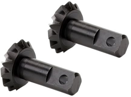 GHJtRs Kompatibel 1/10 Fernbedienung Fahrzeug Differential Ausgang Getriebe Gehärteter Stahl #5382X 13T Getriebe Kompatibel mit Slayer Pro 4x4 Revo Zubehör Crawler 2PCS