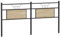 vidaXL Tête de lit chêne Sonoma 180 cm Bois d'ingénierie et Acier, Panneau de tête, tête de lit pour lit Double, tête de lit Double