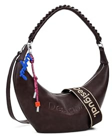 Desigual Umhängetasche Schultertasche Zante Half Logo Crossbody Bag Chocolate dunkelbraun