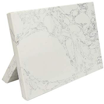 TUKRPQMRI Bloc à Couteaux Créativité Nordique marbre Porte-Couteau magnétique Support Bloc à Couteaux Porte-Couteau Barre Maison Couteaux de Cuisine Accessoires Kitchen Knife Holder /42(White)