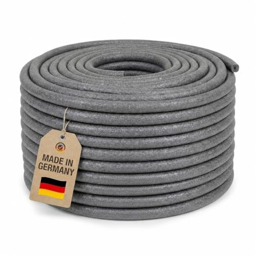 blizz-z 100 m PE-Rundschnur, Ø 6 mm, grau, 1 Rolle - Made in Germany | Dichtschnur für Fugen, Fugenfüllprofil, Dichtband, Füllschnur, Schlauchdichtung aus Polyethylen (PE)
