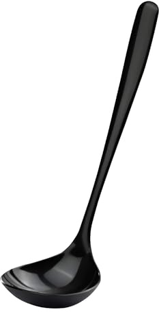 GRÄWE Saucenlöffel Edelstahl Schwarz, kleiner Schöpflöffel für Soßen, Dressings und Dips, vielseitiger Servierlöffel, spülmaschinengeeignet