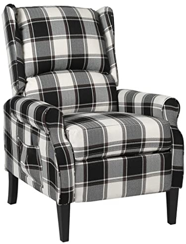 CKioict Relaxsessel Verstellbar Mehrfarbig Stoff ohrensessel mit hocker Chair for Wohnzimmer Innenraum