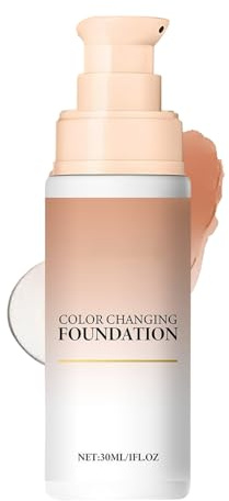 Hemousy Foundation Farbwechsel Make-up | Leichter Concealer Foundation Make-up - 30ml Pflegend Feuchtigkeitsspendend Aufhellend Creme Concealer Für Empfindliche Haut Alltag Freizeit Festivals