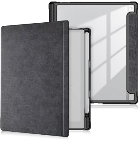 ZGTOTY Étui intelligent pour tablette Onyx BOOX Tablet Go 10.3 liseuse avec fonction veille automatique Noir