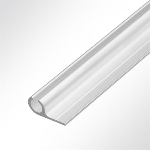 LYSEL Kederschiene Kederleiste Aluminium 90° eloxiert für 5-9mm Keder L: 2m