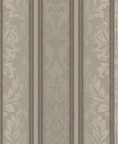 Casa Padrino Barock Textiltapete Hellgrau/Grau/Taupe 10,05 x 0,53 m - Wohnzimmer Tapete - Deko Accessoires