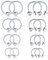 Briana Williams 8 Paar Nasenpiercing Ring Septum Nasenring Chirurgenstahl 14G 1.6mm Hufeisen Klemmkugel Piercing Nase Lippe Ohr Schmuck(8/10/12/14mm)