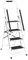 Huini Escabeau de sécurité 4 marches avec main courante pliable en acier de haute qualité antidérapant pour cuisine, maison, bureau