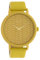Oozoo Damenuhr mit Lederband Color Line Florales Muster 45 MM Gelb/Gelb C10655