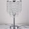Lampe de table en cristal, Lampe de chevet, Lampe de table décorative en verre cristal, Lampe de table en perles de cristal, Lampe de table e27, Abat-jour en cristal.