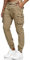 Indicode Hommes Kerr Cargo Pants | Pantalon Cargo 98% Coton avec Ceinture Cornstalk XL