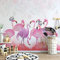 YXTSmurals Wall Mural - 3D Print Pink Animal Flamingo Wallpaper Mural Self-Adhesive Non-Woven Photo Wall Art Mural Living Room Bedroom Office Murals Wallpaper