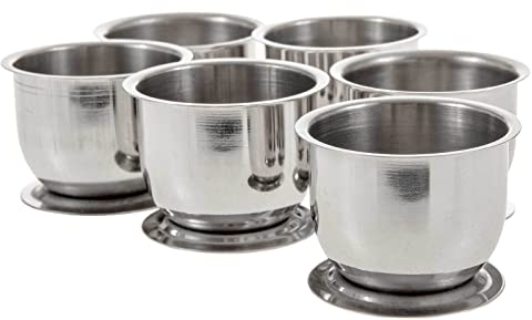 SIDCO Eierbecher Edelstahl 6 x Eierständer Becher Eierhalter klassisches Design