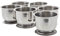 SIDCO Eierbecher Edelstahl 6 x Eierständer Becher Eierhalter klassisches Design