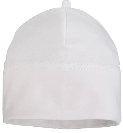 maximo Baby-Beanie, einfarbig Made in Germany 43 weiß