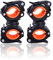 Amindz 2 Piezas Soporte Linterna para Bici,Soporte 360 Grados Linterna para Bicicleta,Universal Soporte para Luz de Bicicleta,Soporte para Linterna de Bicicleta