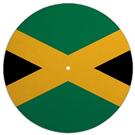 Next Ferry - Slipmat - Jamaica Reggae - Plattenspieler Matte aus Filz - Slipmats für Dj's - Plattentellerauflage für alle Plattenspieler Turntables - gedruckt in Deutschland