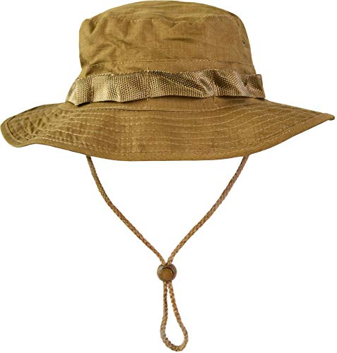 normani Australian Outdoor Hut Boonie Hat in vielen Farben und Grössen Farbe Coyote Tan Größe XL