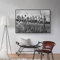 Lunch Atop a Skyscraper Poster New York Black and White Canvas Wall Art Print Art Painting for Living Room Home Decor 36x24inch/92x61cm with-Black-Frame