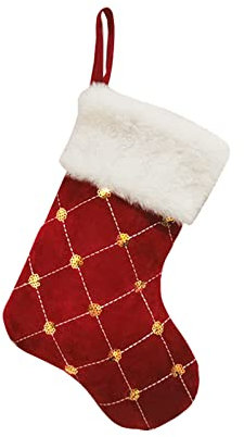 Weihnachtsstrümpfe Geschenktüte Nikolausstiefel 9 Goldglitter Weihnachtssocken Kinder Süßigkeitentüten Weihnachtsanhänger Weihnachtssocken Feiertagsanhänger Weihnachtsmann Schneemann Weihnachtsstrumpf