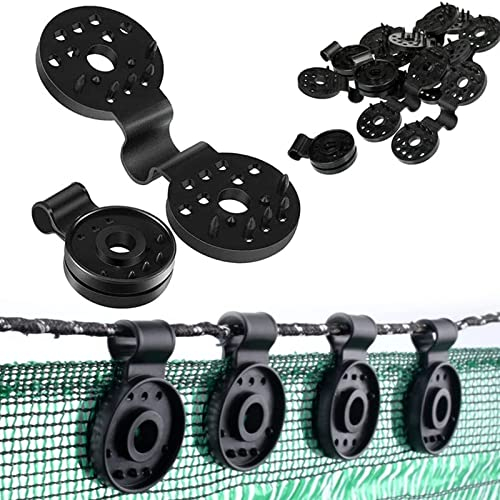 Kunststoff-Clips für Schutztuch,Shade Cloth Plastic, 50 Stück für sonnensegel,Spezialclip mit öse für Schattiernetz für Pool, Gartenblumenpflanzen Rasenschatten