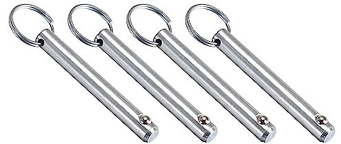 METALLIXITY Rapido Rilascio Perni (10mmx75mm) 4pz, Carbonio Acciaio Tirare Perno - per Cantiere Navale, Allestimento Navale, Capote Barca