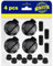Mandos Giratorios para Cocina de Gas – Juego de 4 Piezas y Adaptadores para Eje Oculto y Alto Ø 6 mm y Ø 8 mm - Color Negro - Garantía de 10 Años - MONTERAL