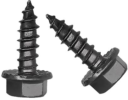 Runxingfu M4 M5 M6 M8 Sechskant Unterlegscheibe Kopf Selbstschneidende Schrauben Kohlenstoffstahl Holzschraube Sechskant Flansch Kreuz Maschinenschraube für Auto Kunststoff Metall Holzbearbeitung