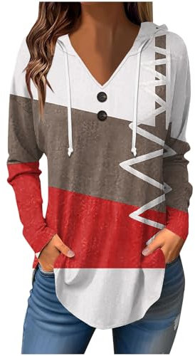 Sweatshirt Damen Opus Damenmode Y2k Damen Sweatshirt Cordjacke Damen Klamotten Teenager Mädchen Damen Oberteile Damen Blusen Damen Strickjacke Strickpullover Damen Pullover Damen Sommer（1-White,XL）