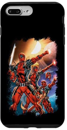 iPhone 7 Plus/8 Plus Marvel Deadpool Family Space Squad Distressed Comic Art Case