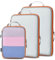 Cipway Kompression Koffer Organizer Set für Rucksack ，Netzgewebe Ultraleichte Packtaschen Packing Cubes Packwürfel Kofferorganizer Packtaschen Kleidertaschen für Reiseorganizer(grau, 3 Stück)