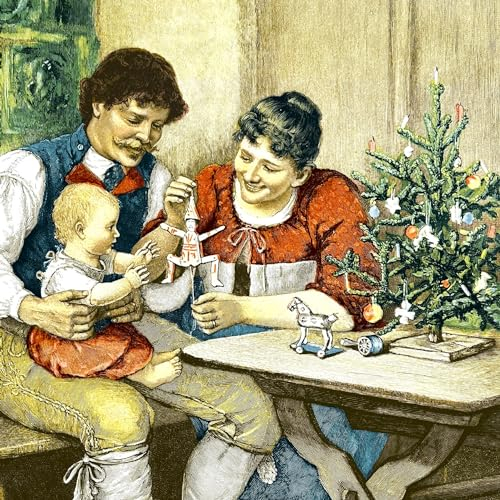 20 Servietten Weihnachten Vintage Familie an Weihnachten als Tischdeko. Papierservietten mit Motiv. Auch für Decoupage und Serviettentechnik 33x33cm