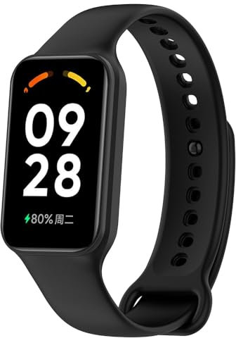BYISYUE Cinturino per Xiaomi Smart Band 8 Active, Silicone Sport Bracciali Cinturini di Ricambio per Redmi Smart Band 2