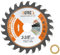 BGTEC Kreissägeblatt - 85 x 15 mm, schneller Schnitt, Sägeblatt geeignet für Weich- und Hartholz, Tischlerplatten und Spanplatten(24T)