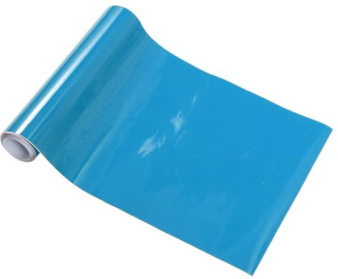 Hihaha Autofolie Außen Innen Vinylfolie Abdeckung Auto Schutz PVC 0,5 ft x 59,84 Zoll 1 Stück Blau