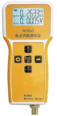 Comprobador de Baterias, Probador de voltaje de resistencia interna de batería de 4 cables RC3563 probador de batería de plomo-ácido de litio de alta precisión AC 18650,battery tester(Tester With Fix