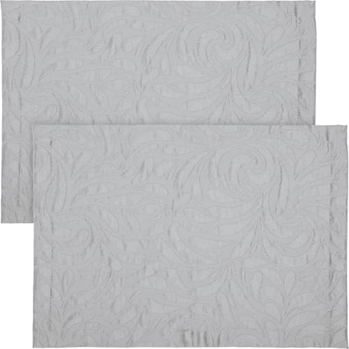 Erwin Müller Tischset Cadiz 2er-Pack bügelfrei hellgrau Größe 35x50 cm