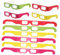 Garneck 20 Stück 3d-feuerwerksbrille Beugungsgläser Brechungsgläser Festival-kaleidoskop-brille Herzeffekt-beugungsbrille Herzbeugungsbrille Zusammenklappbare Brille Papier
