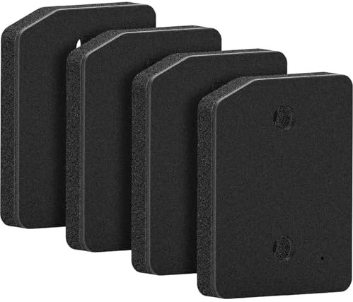 TH1000XUE Confezione da 4 filtri for Zoccolo for asciugatrice for Miele T1, 9164761, Filtro for asciugatrice a Pompa di Calore, Filtro antipelucchi, Spugna in Schiuma
