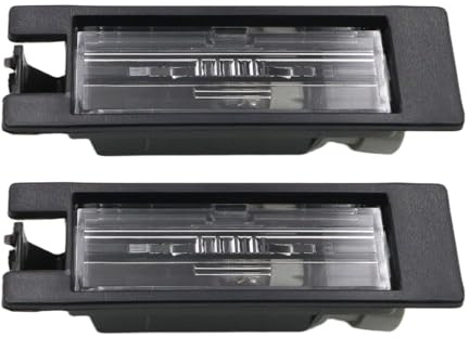 Callume 2x Kennzeichenleuchte Kompatibel mit Opel Adam Astra H J Corsa D E | Referenznummern: 13139990, 13251936, 20944894; bitte vor dem Kauf mit dem Altteil abgleichen.
