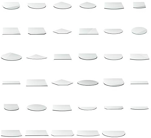 DURAFLAMM® Funkenschutzplatte G16 Rundbogen 8mmx1100mmx1000mm mit 18mm Facette und Dichtlippe Glasplatte Bodenplatte Kaminplatte Funkenschutz Ofenplatte Kaminglas