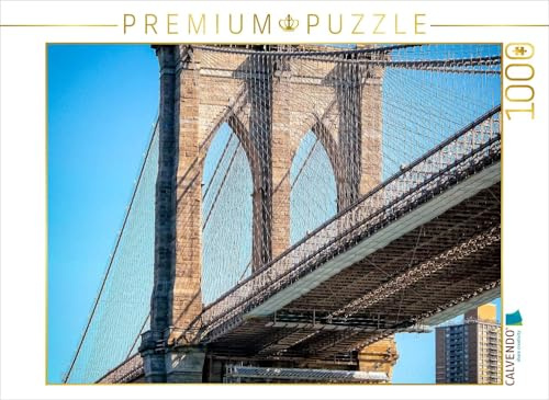 CALVENDO Puzzle Brooklyn Bridge - Brücke in eine Neue Welt | 1000 Teile Lege-Größe 64 x 48 cm Foto-Puzzle für glückliche Stunden