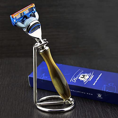 Premium Main assemblé de rasoir Gillette Fusion rasoir avec poignée Réplique Horn et support en acier inoxydable Chromé | de rasage pour homme et Toilettage Essentials > Cadeau pour lui