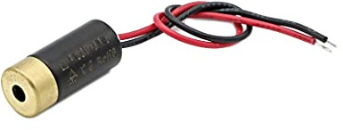 Laser Lasermodul Punktlaser rot 650nm 0,4mW 6-12VDC Messingehäuse 10x22mm - 70123111