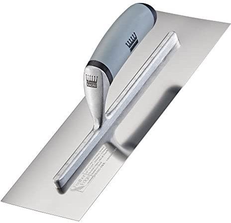 RAGNI 14 Feather Edge Stainless Steel Finishing Trowel with HIGH Lift Handle (R618S-14HL)