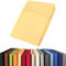 aqua-textil Viana Topper Laken 200x200-200x220 cm gelb Baumwolle Spannbetttuch Jersey Spannbettlaken