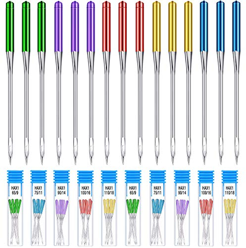 WILLBOND 30 pcs Sewing Machine Needles Universal Regular Point Needles for Home Compatible with Singer, Brother and Old Sewing Machine