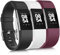 Yandu Kompatibel mit Fitbit Charge 2 Armband, Verstellbare Weiches Silikon Sport Ersatzarmband für Fitbit Charge 2 (Schwarz/Weiß/Wine Rot, S)